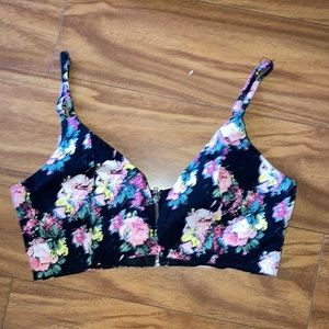 Mustard Seed floral crop top size small